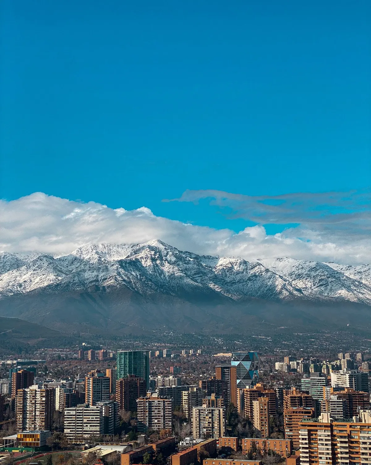 Vista geral de Santiago do Chile