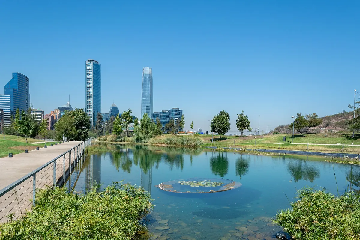 Parque Bicentenario em Vitacura, Santiago